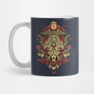 Virgo Engraving Art Mug